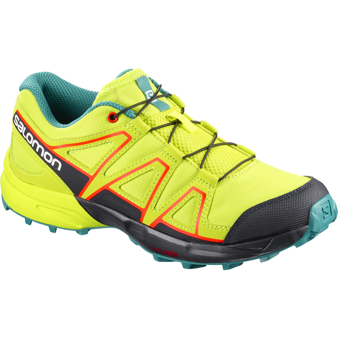 Zapatillas Trail Running Salomon Niños Amarillo / Negras - Salomon Argentina SPEEDCROSS J ,239871-TA